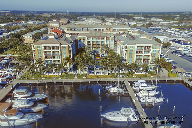 Aerial Photographer of Apartment Building in Lantana, Florida