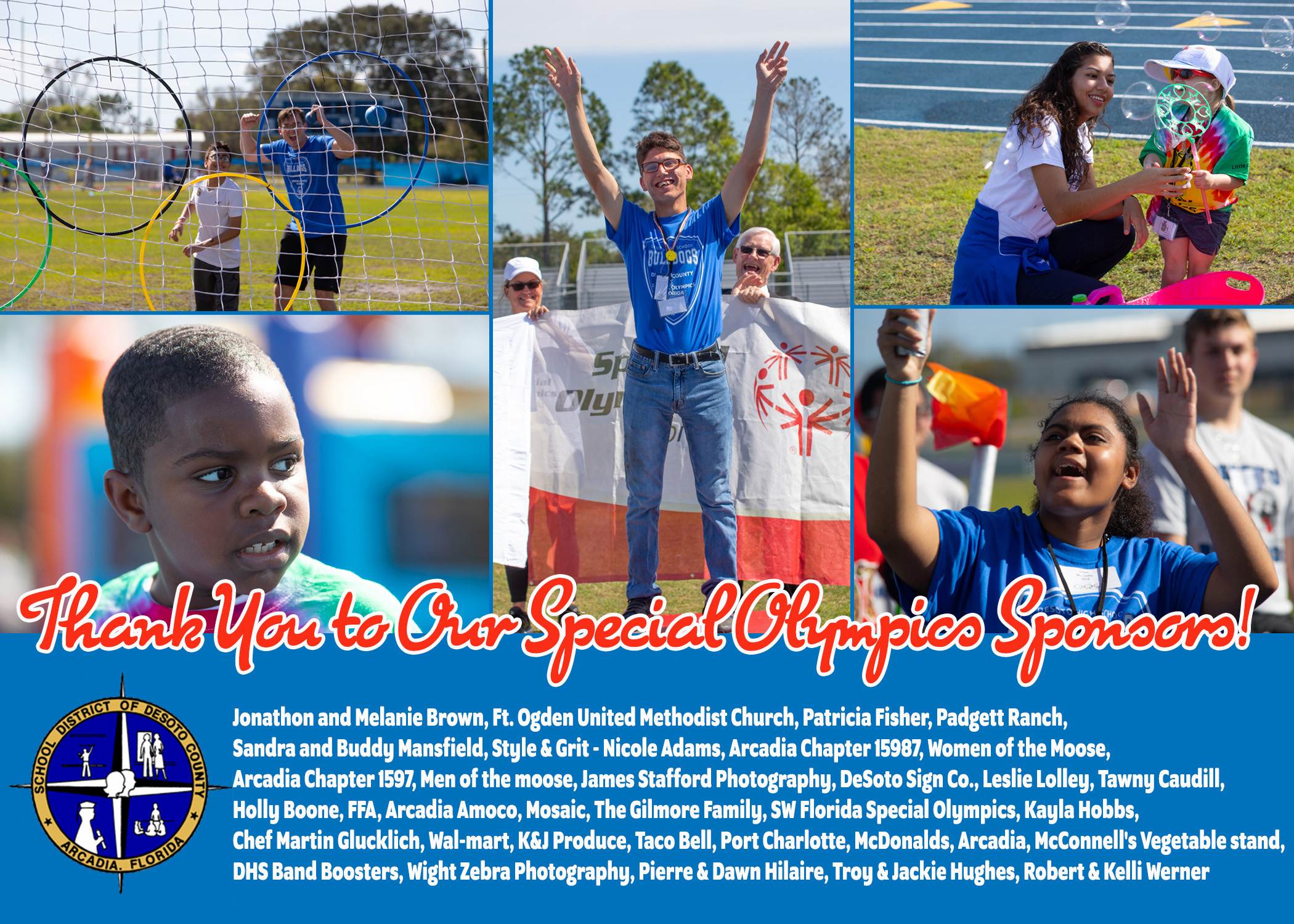 Poster Card for Special Olympics DeSoto Caounty