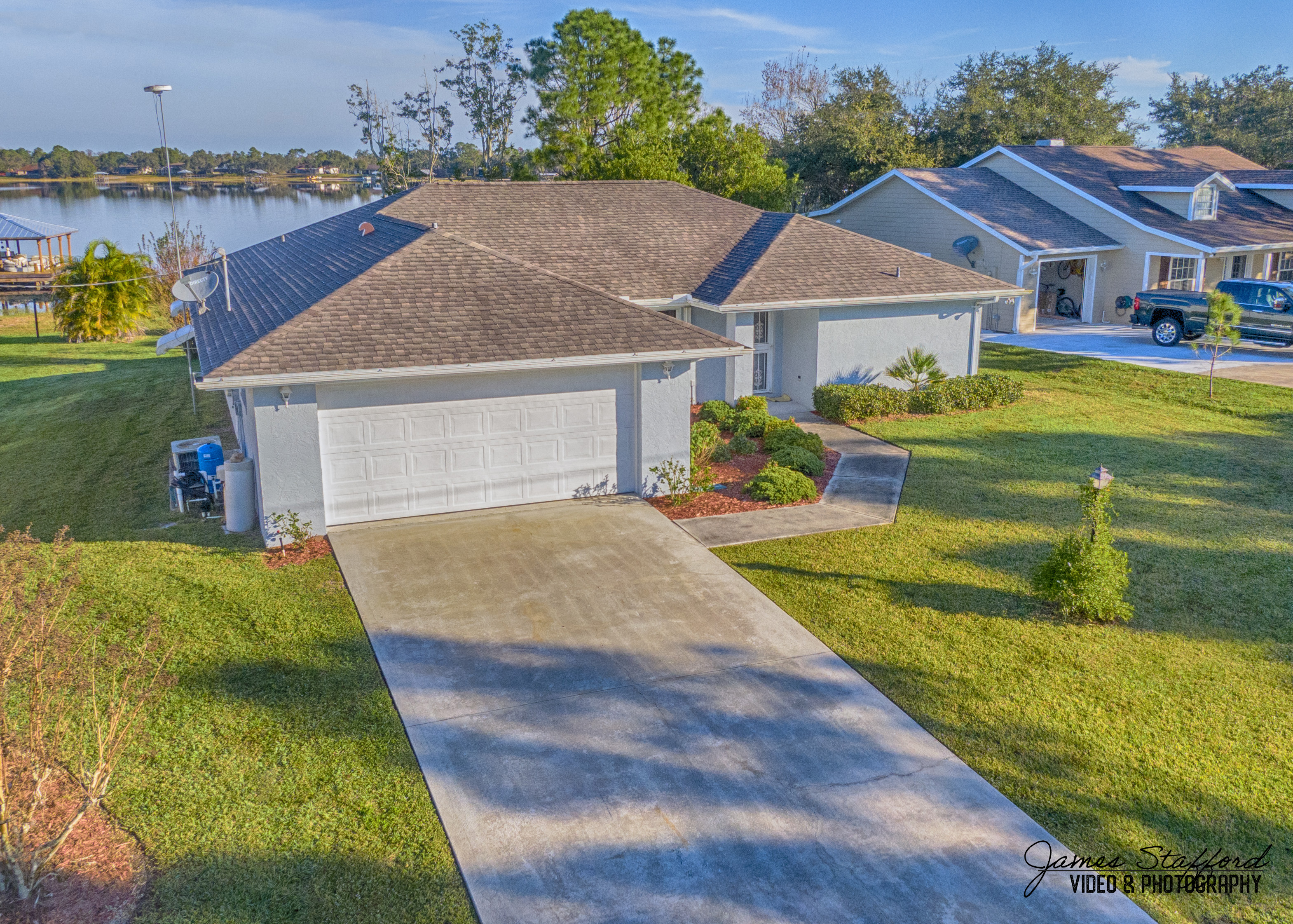 Aerial Photo of Blue Single Family Home, Florida