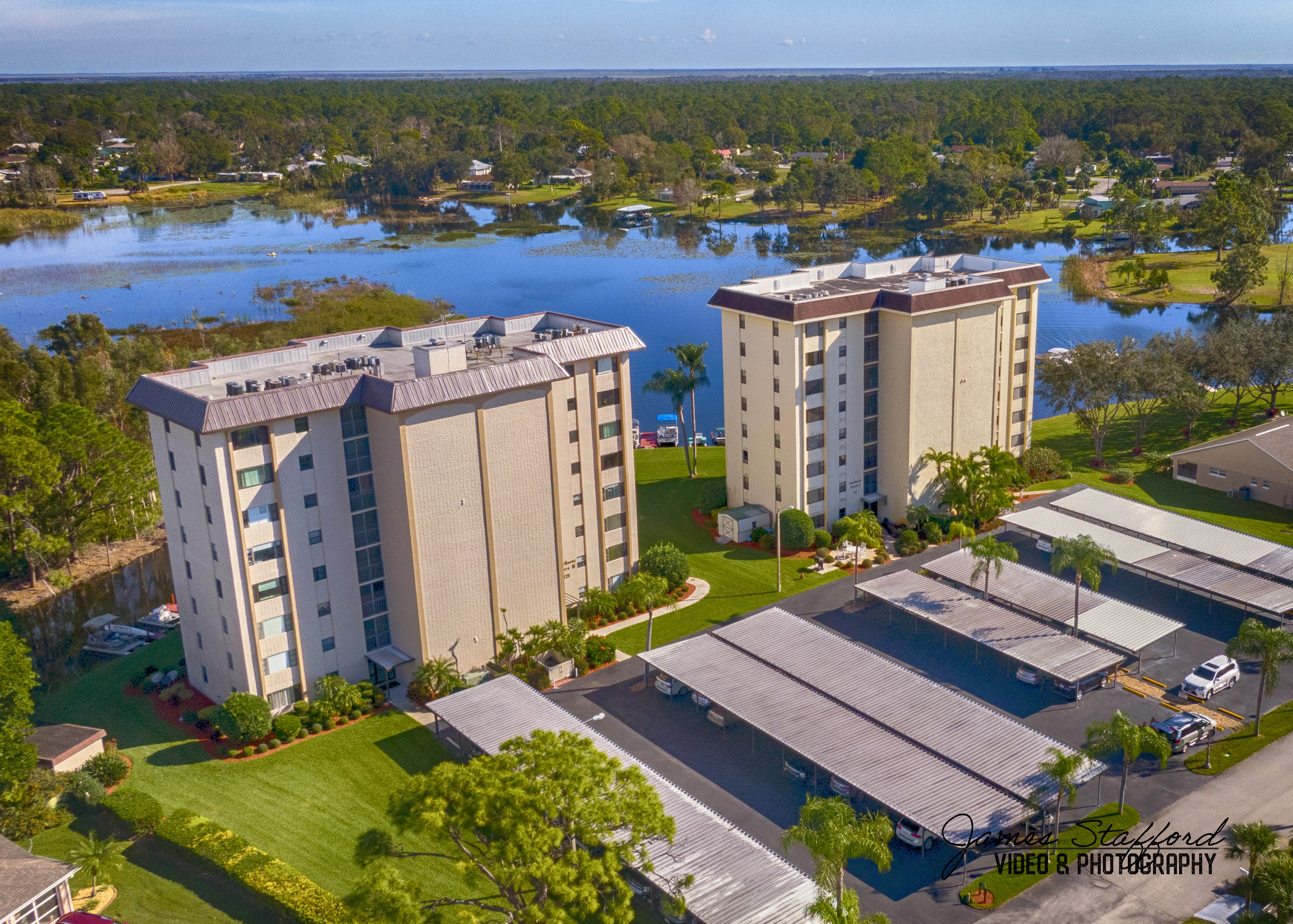 Apartment Building on Lake Grassy in Lake Placid, Florida